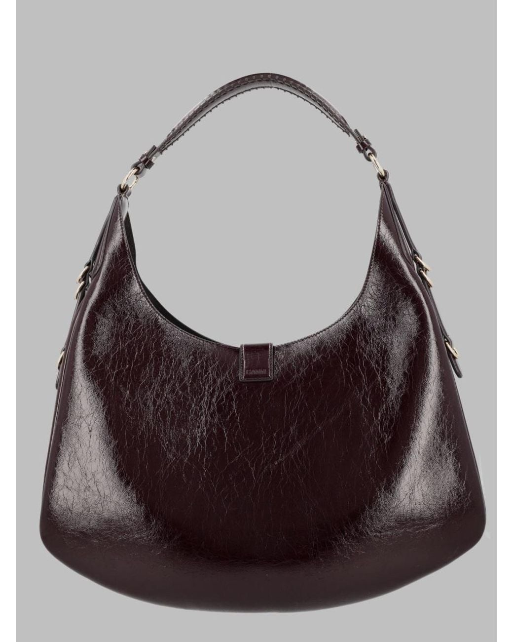 Ganni Brown Mini Shoulder Bag