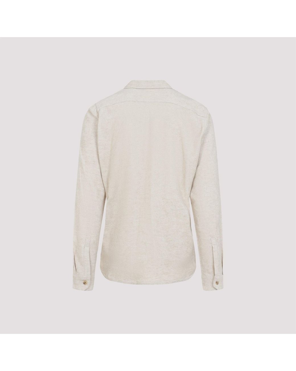 Rick Owens White Natural Cotton Work Shirt for men
