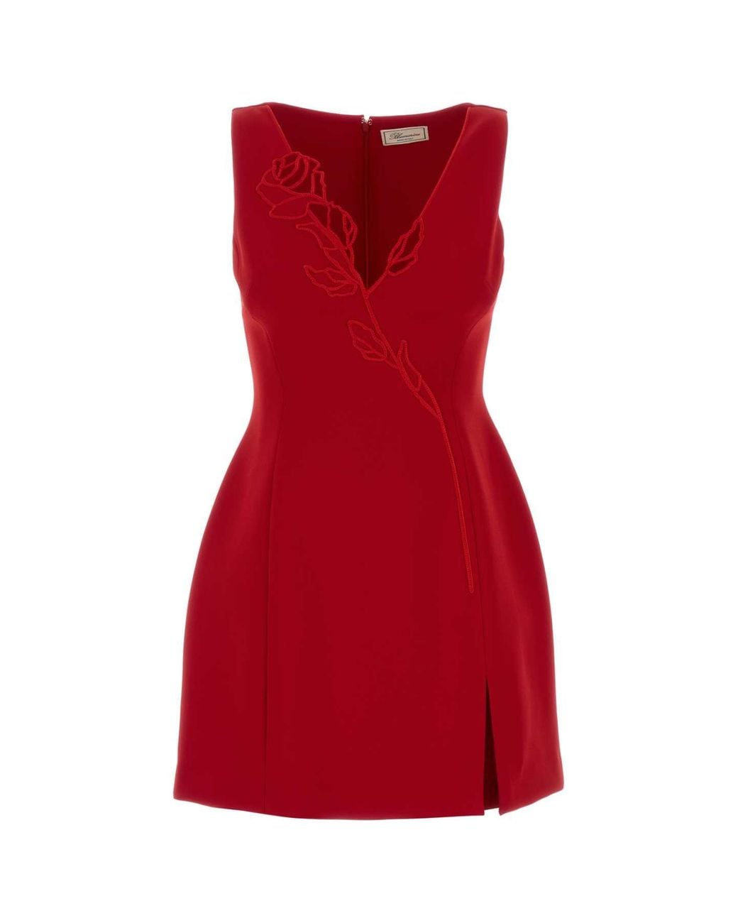 Blumarine Red Abito Corto Rosa