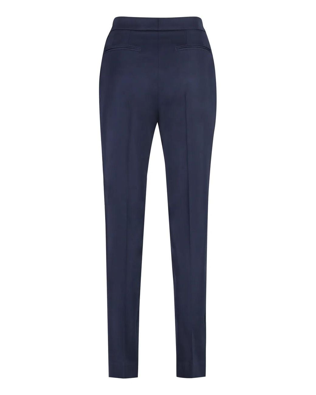 PT01 Blue Stretch Viscose Trousers