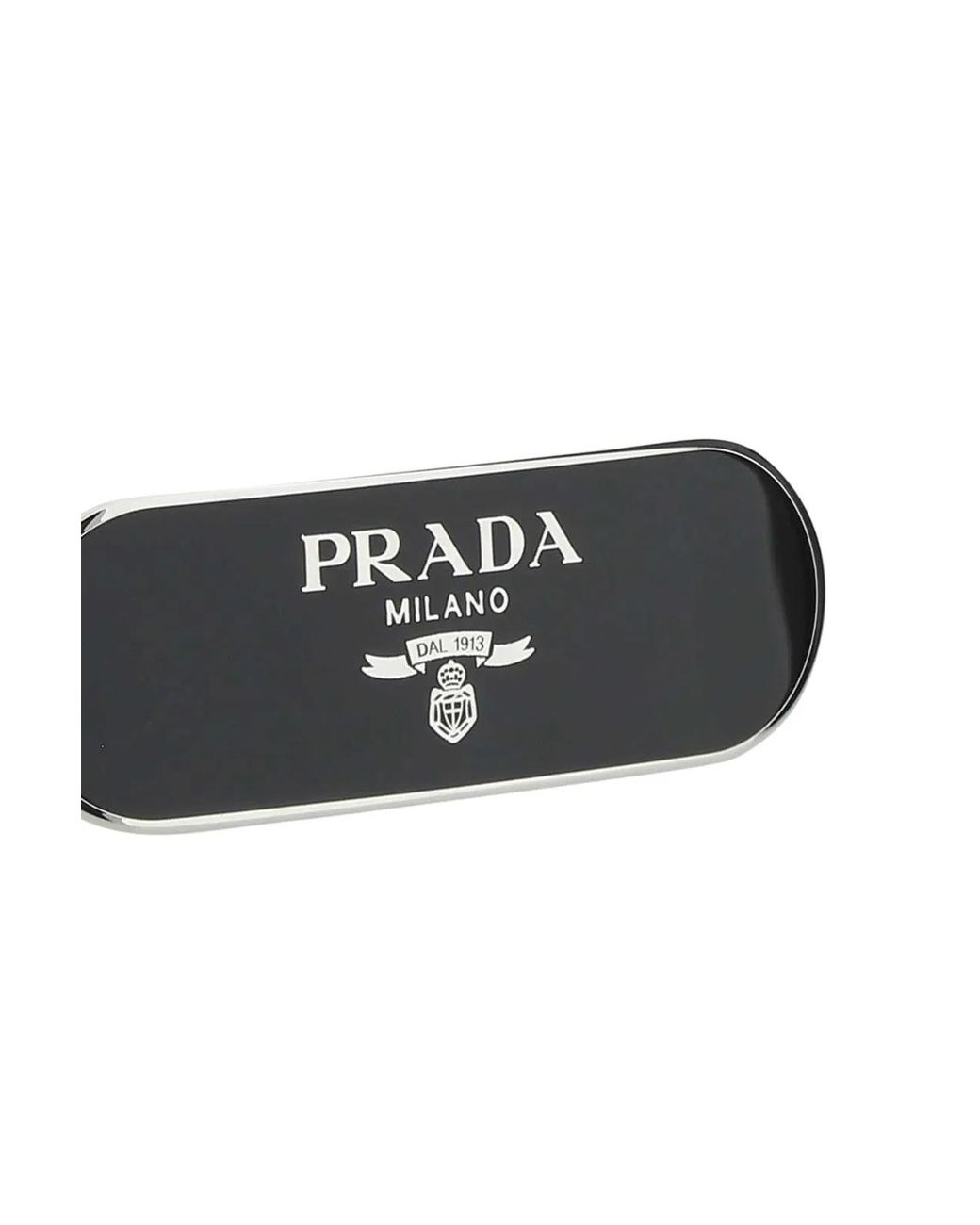 Prada Black Metal Hair Clip