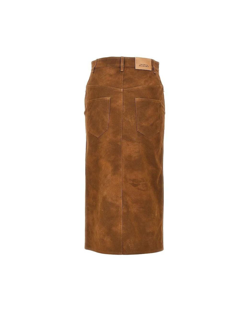 Isabel Marant Brown Isabel Marant Etoile Bisane Faux Leather Skirt