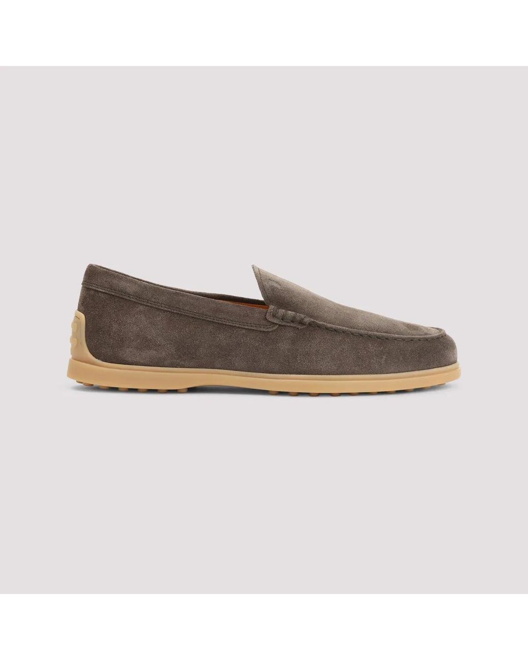 Tod's Brown Suede Leather Loafers for men