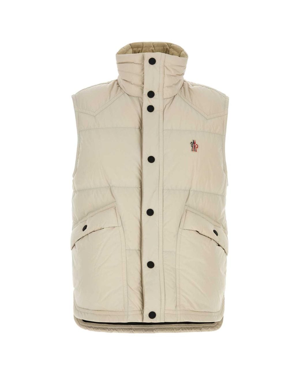 Moncler White Evans Vest for men