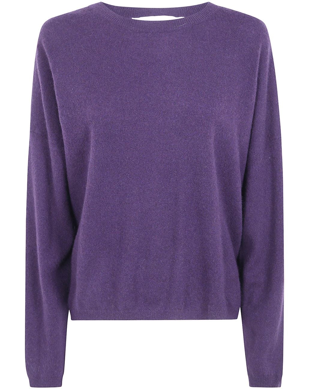 ABSOLUT CASHMERE Purple "Kaira" Round Neck Sweater