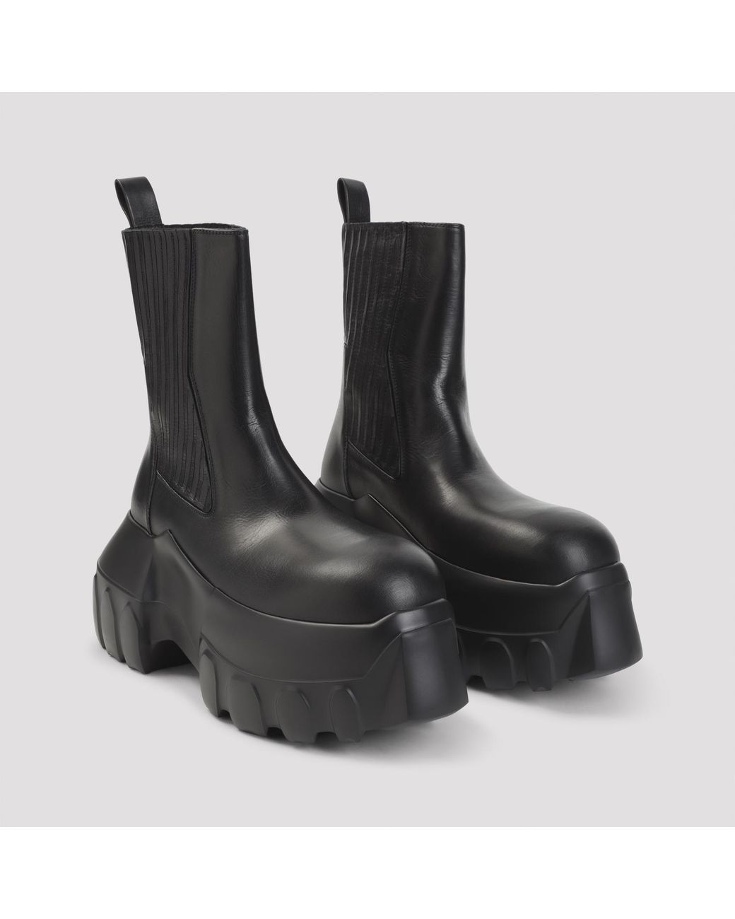 Rick Owens Blue Beatle Mega Tractor Boot for men