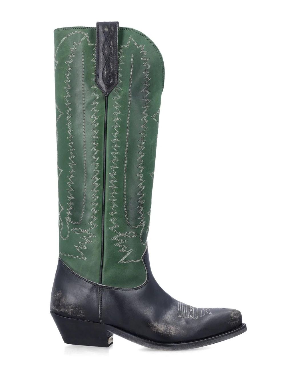Golden Goose Deluxe Brand Green Wish Star Leather Boots