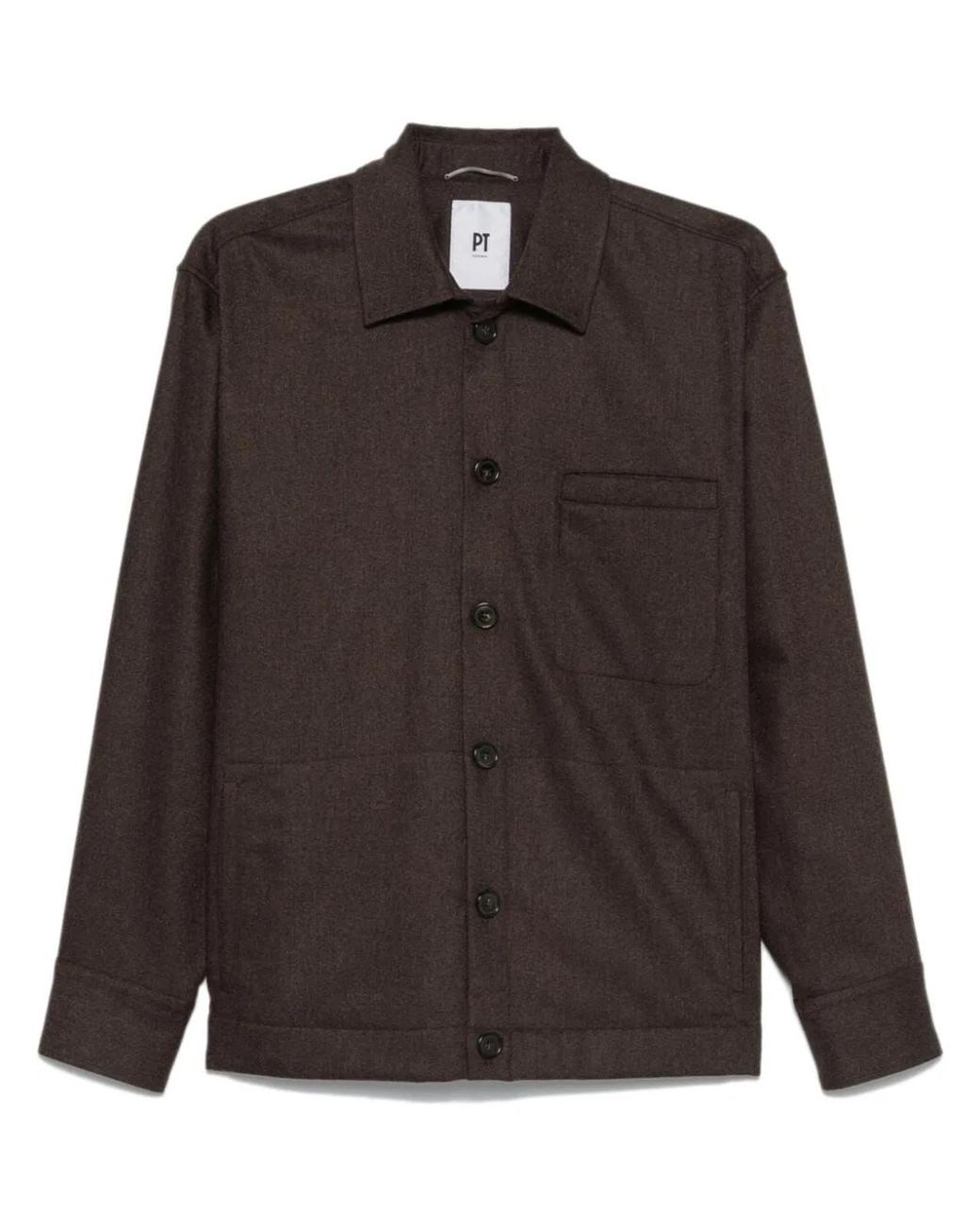 PT01 Brown Jacket Relaxed Fit for men