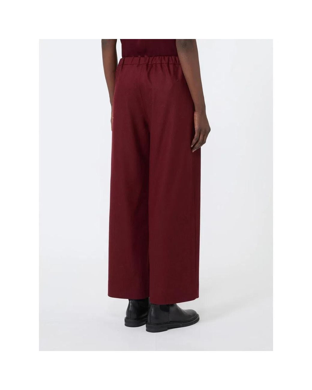 Max Mara Red S Max Mara Smmfloria Trouser Bordeaux