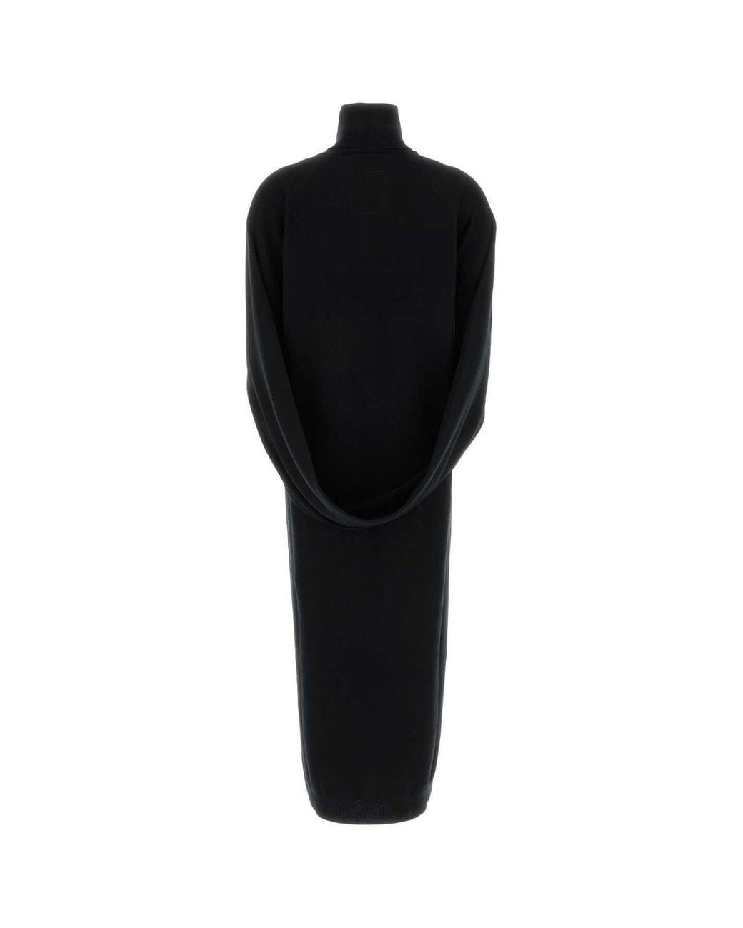 Uma Wang Black Wrap Mini Dress With Sculpted Drape