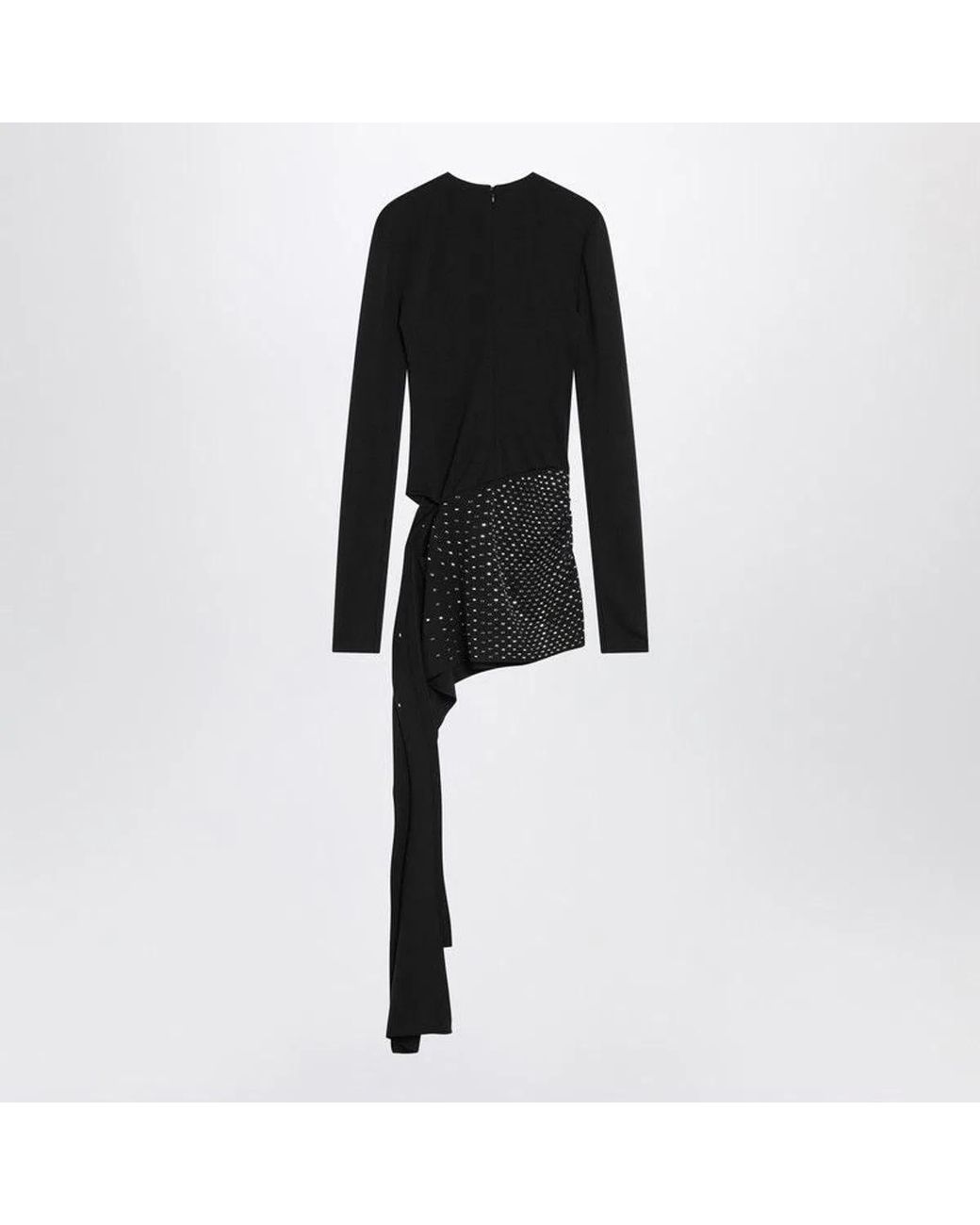 The Attico Black Mini Dress With Thermostrass