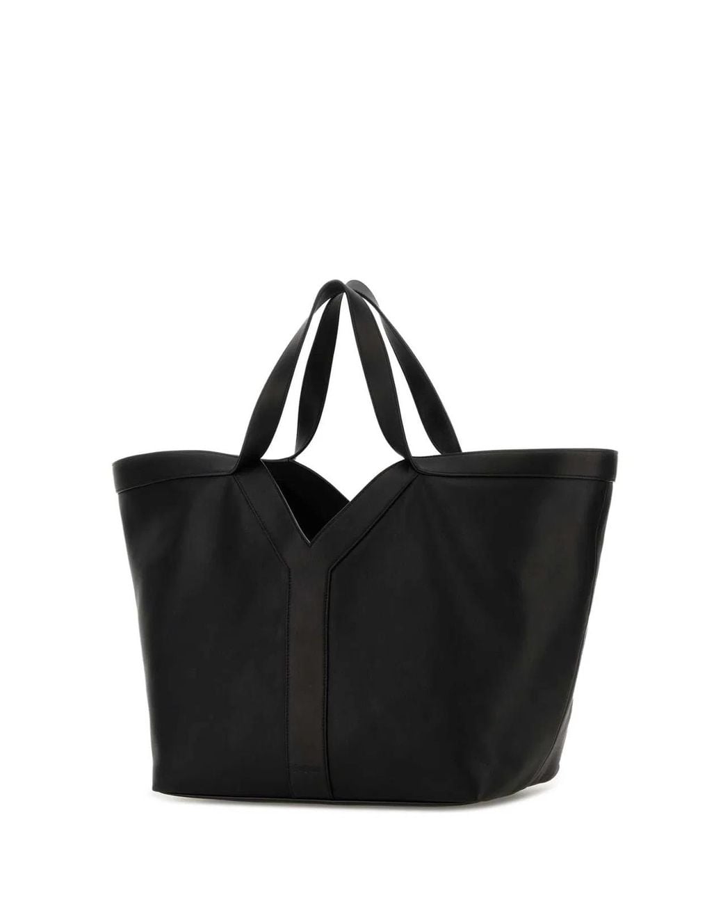 Saint Laurent Black Leather Y Shopping Bag