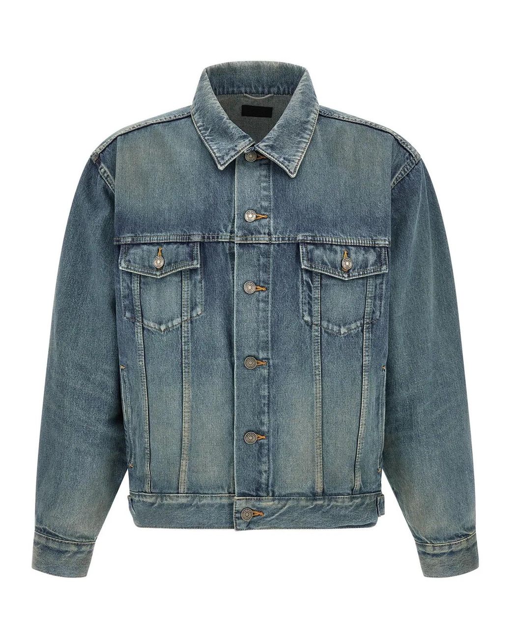 Saint Laurent Blue 'Trucker' Jacket for men