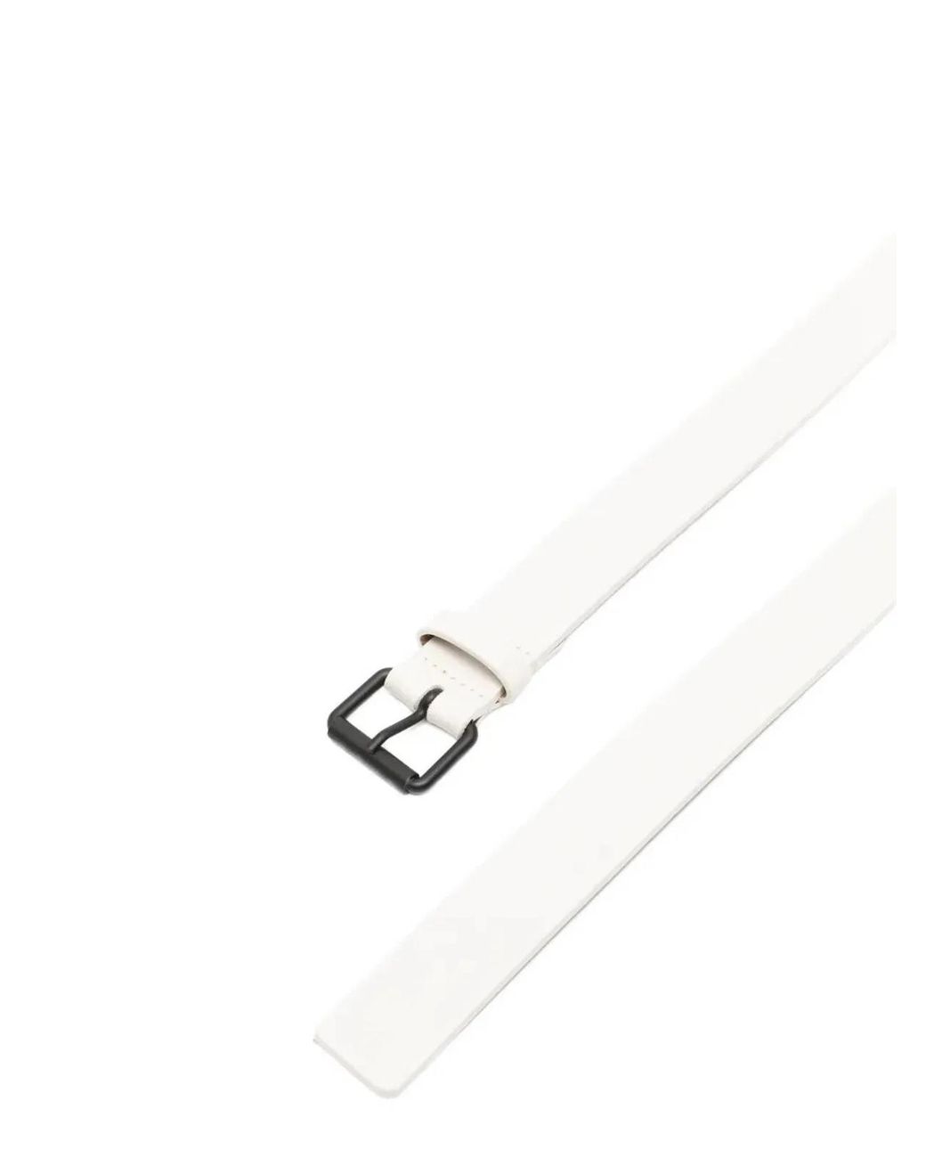 Sofie D ́hoore White "Varnia" Leather Wide Belt Mm 25