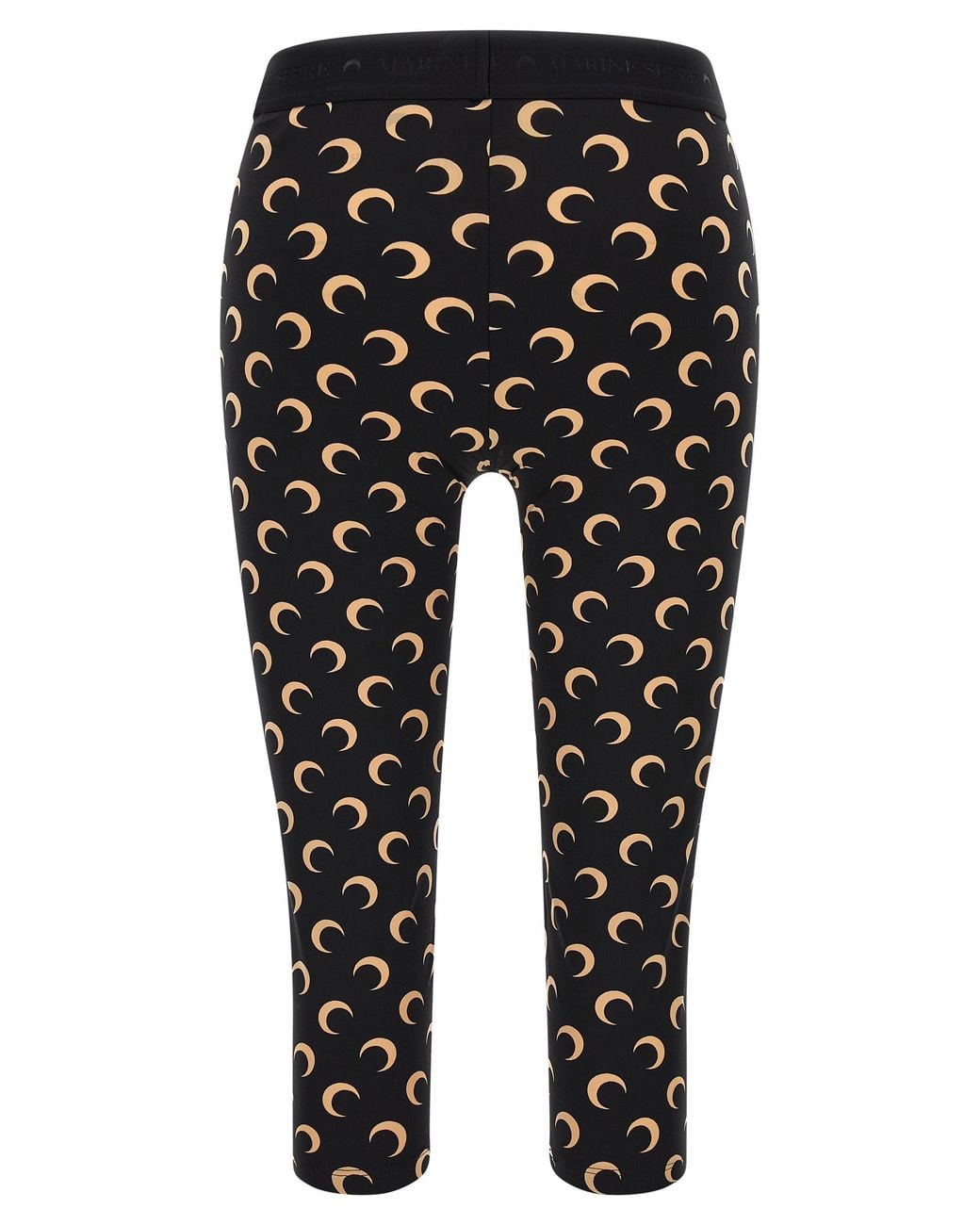 MARINE SERRE Black 'All Over Moon' Capri Leggings