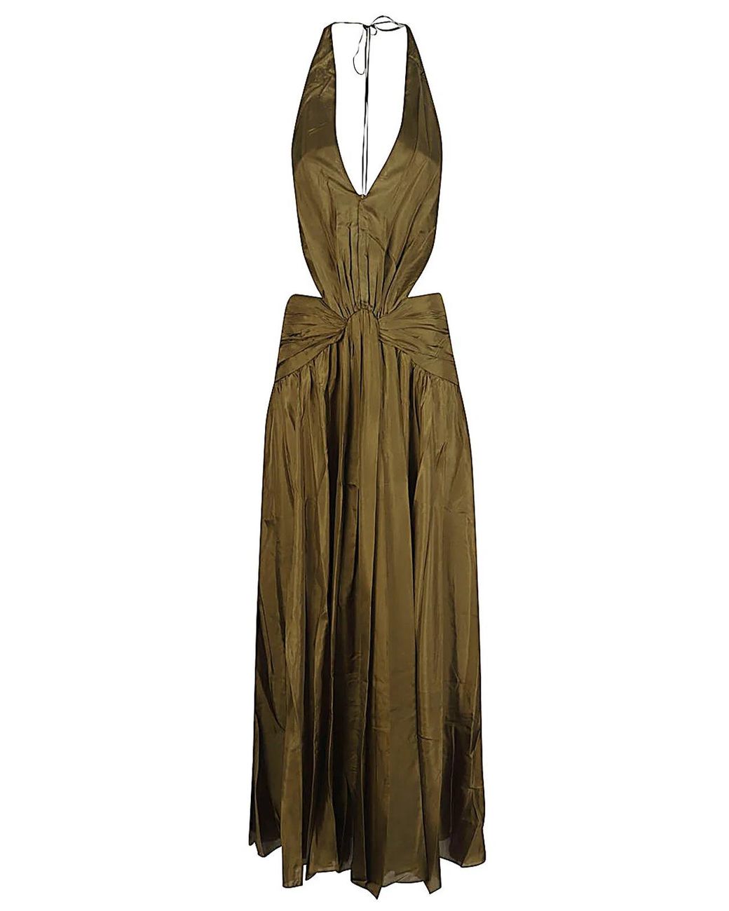 Zimmermann Green Indra Silk Long Dress