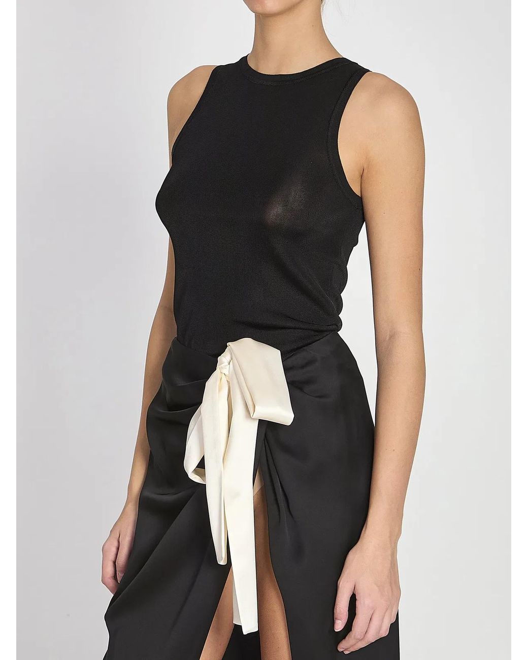 Saint Laurent Black Tank Top