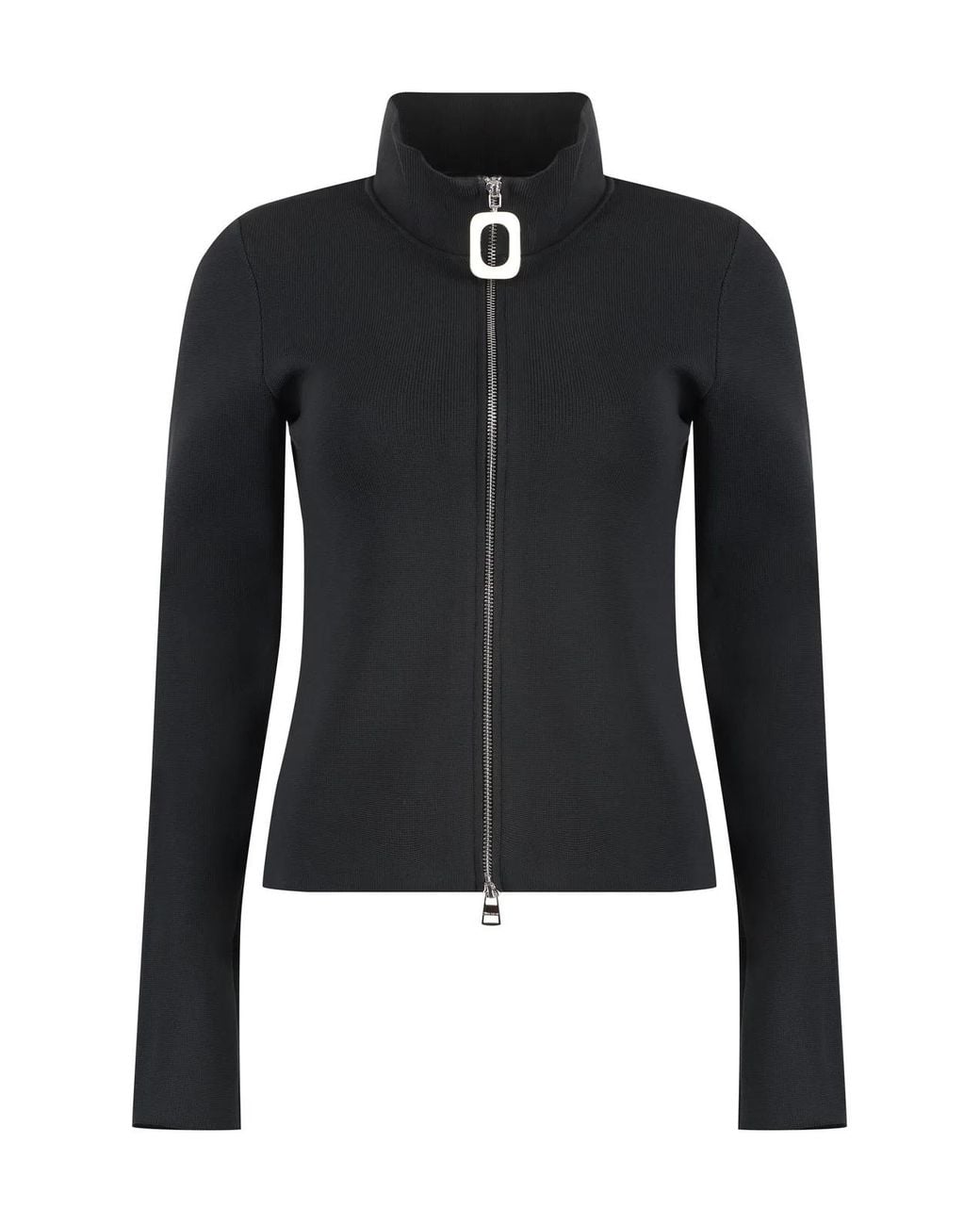 J.W. Anderson Black Fitted Zip Up Cardigan Longe Sleeve