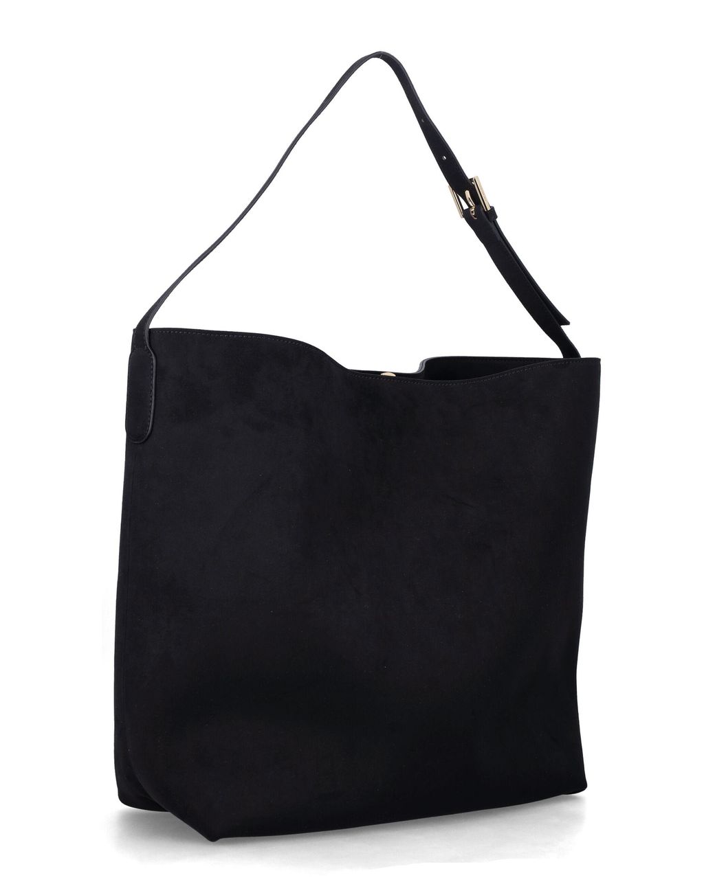 THEMOIRÈ Black Zoe Vegan Suede Tote Bag