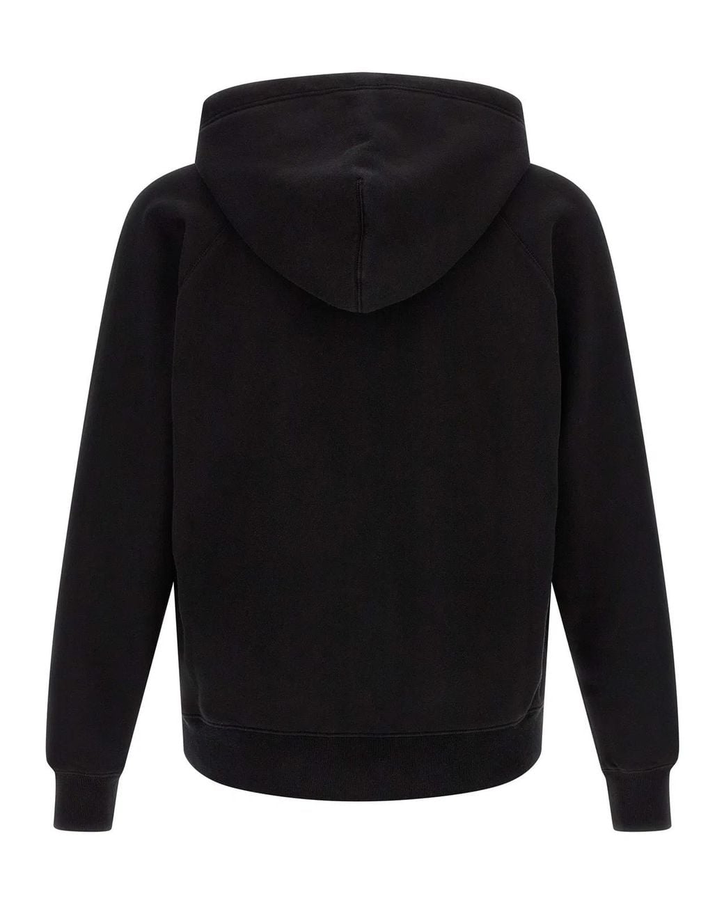 Tom Ford Black Cotton Fleece-Lined Hoodie for men