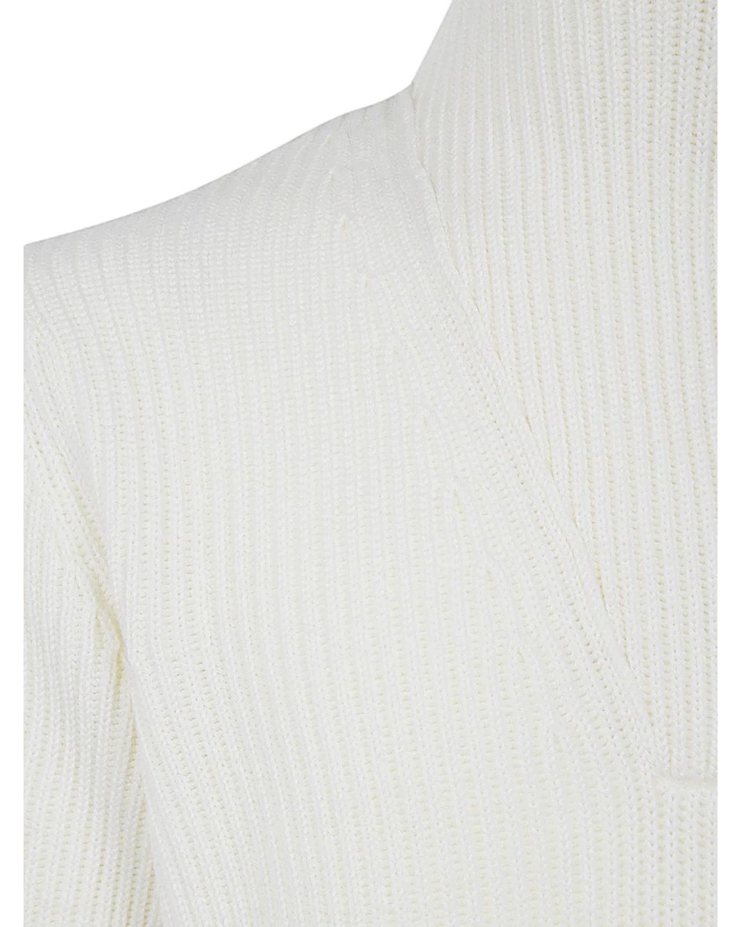 FILIPPO DE LAURENTIIS White Long Sleeves Half Zip for men