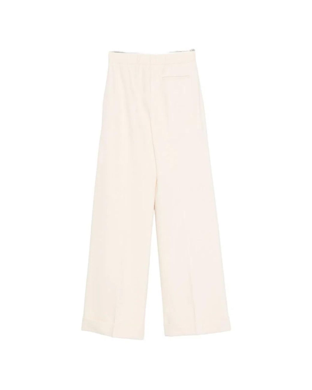 Semicouture White Coline Trousers