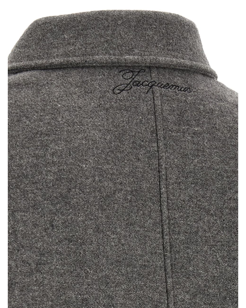 Jacquemus Gray 'Le Bomber Feltro' Bomber Jacket for men