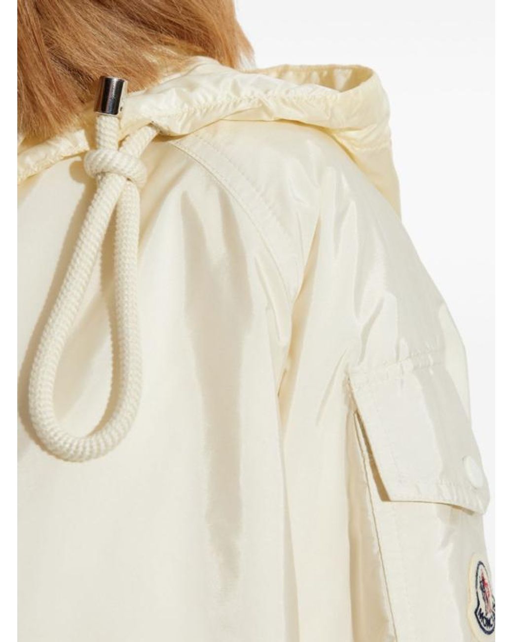 Moncler White Techno Fabric Padded Jacket