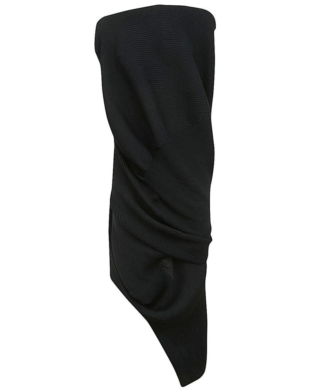 Issey Miyake Black Aerate Midi Dress