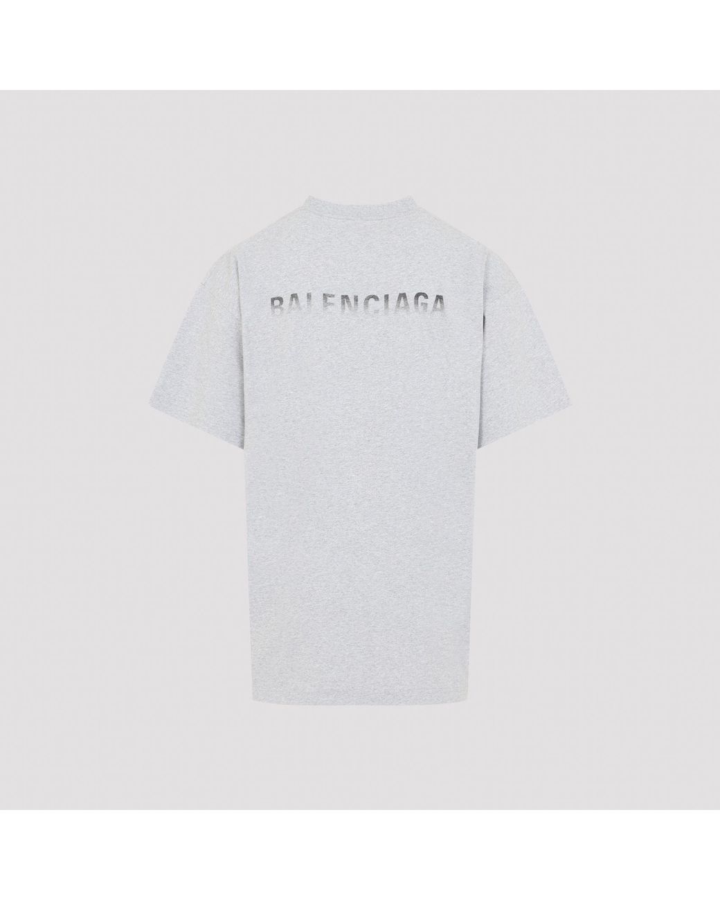 Balenciaga White Cotton Logo T-Shirt for men