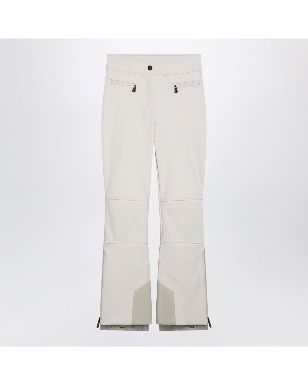 Moncler White Ivory Ski Trousers