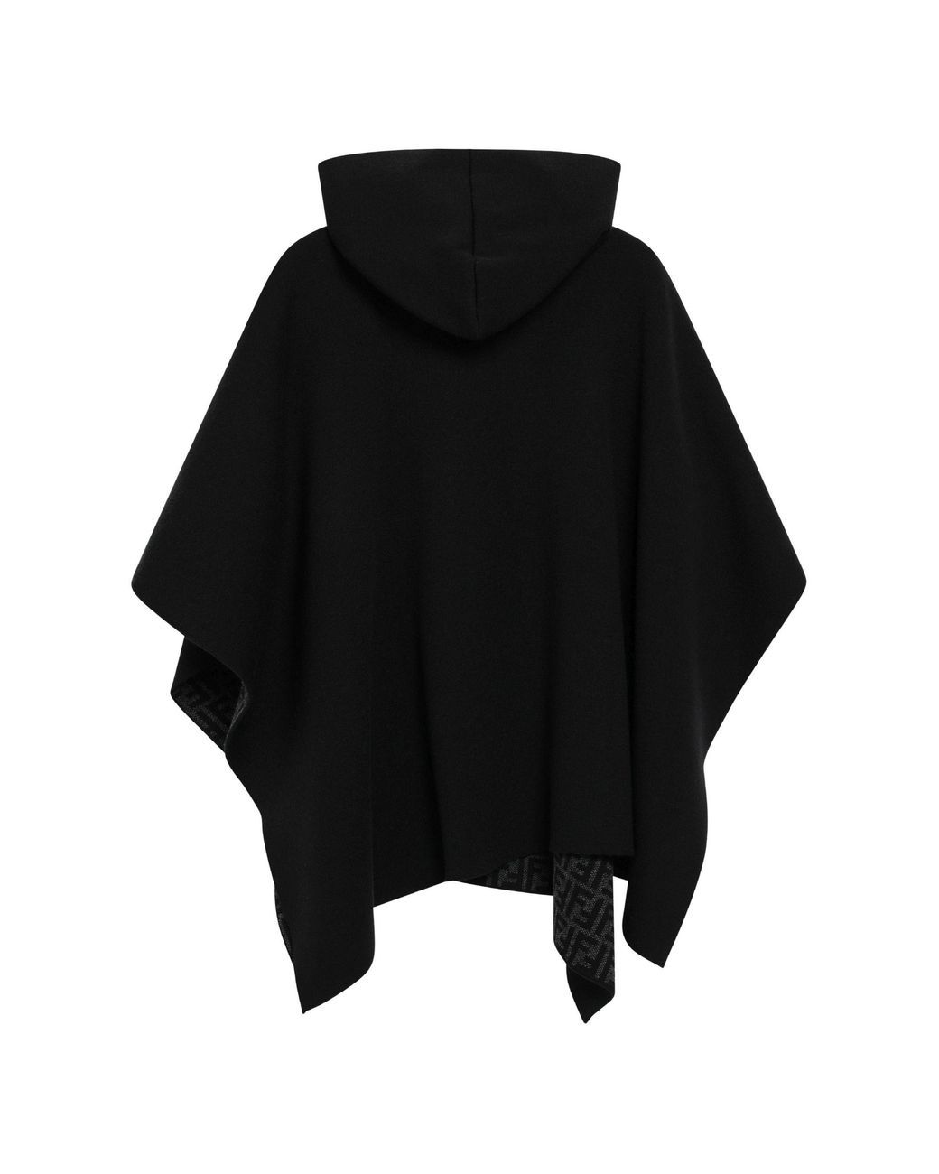 Fendi Black Poncho 140X135Cm