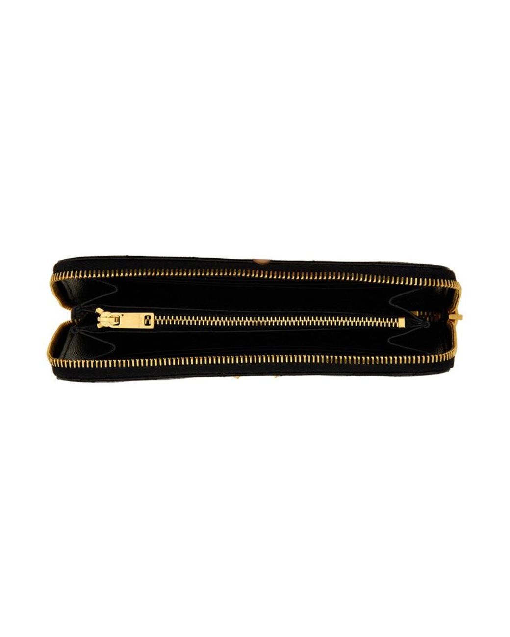 Saint Laurent Black Cassandre Wallet