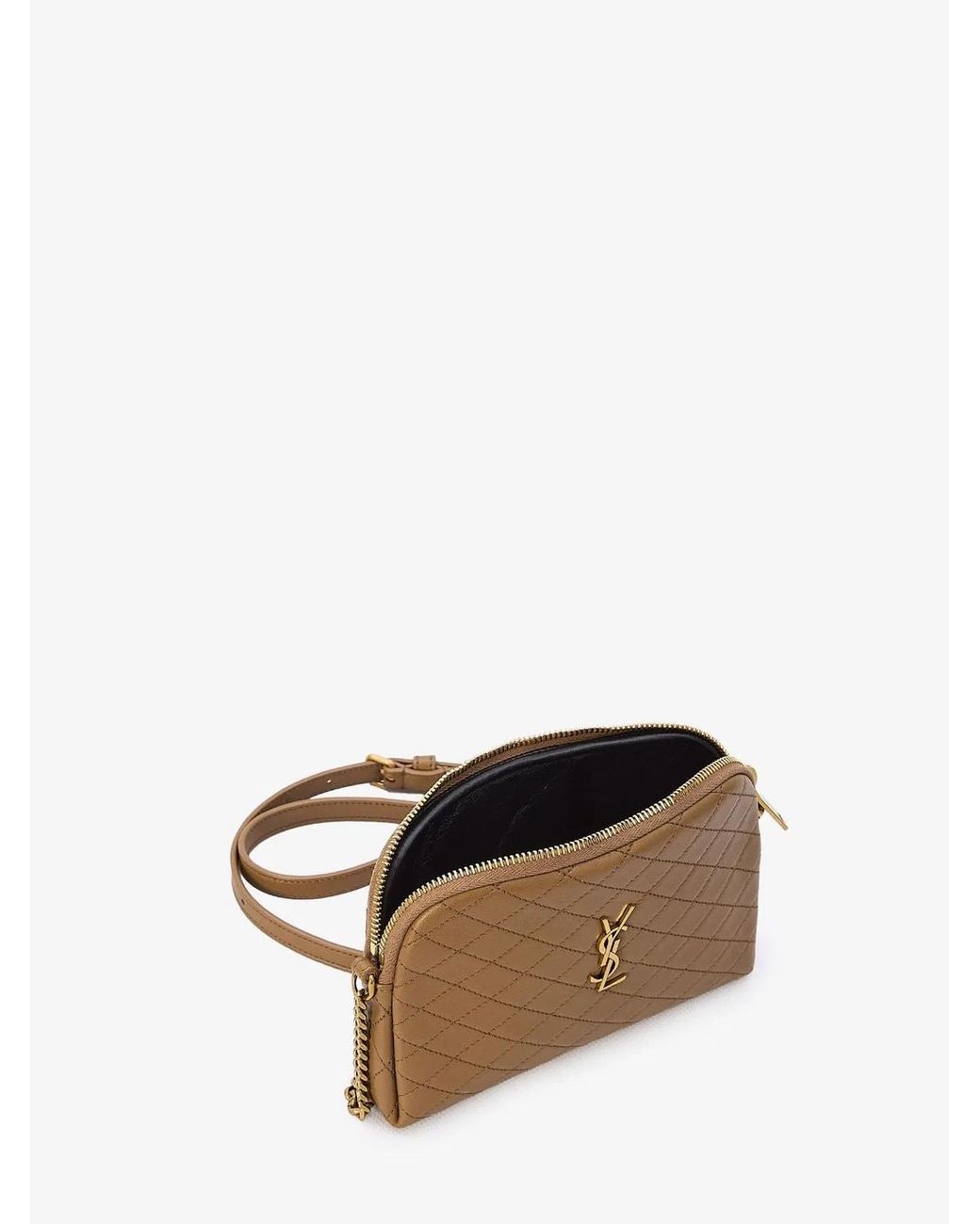 Saint Laurent Natural Gaby Zipped Pouch