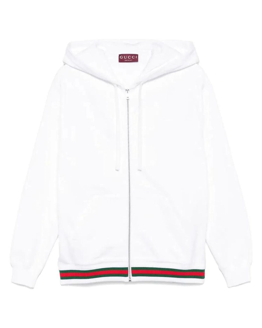 Gucci White Sweatshirt With Web