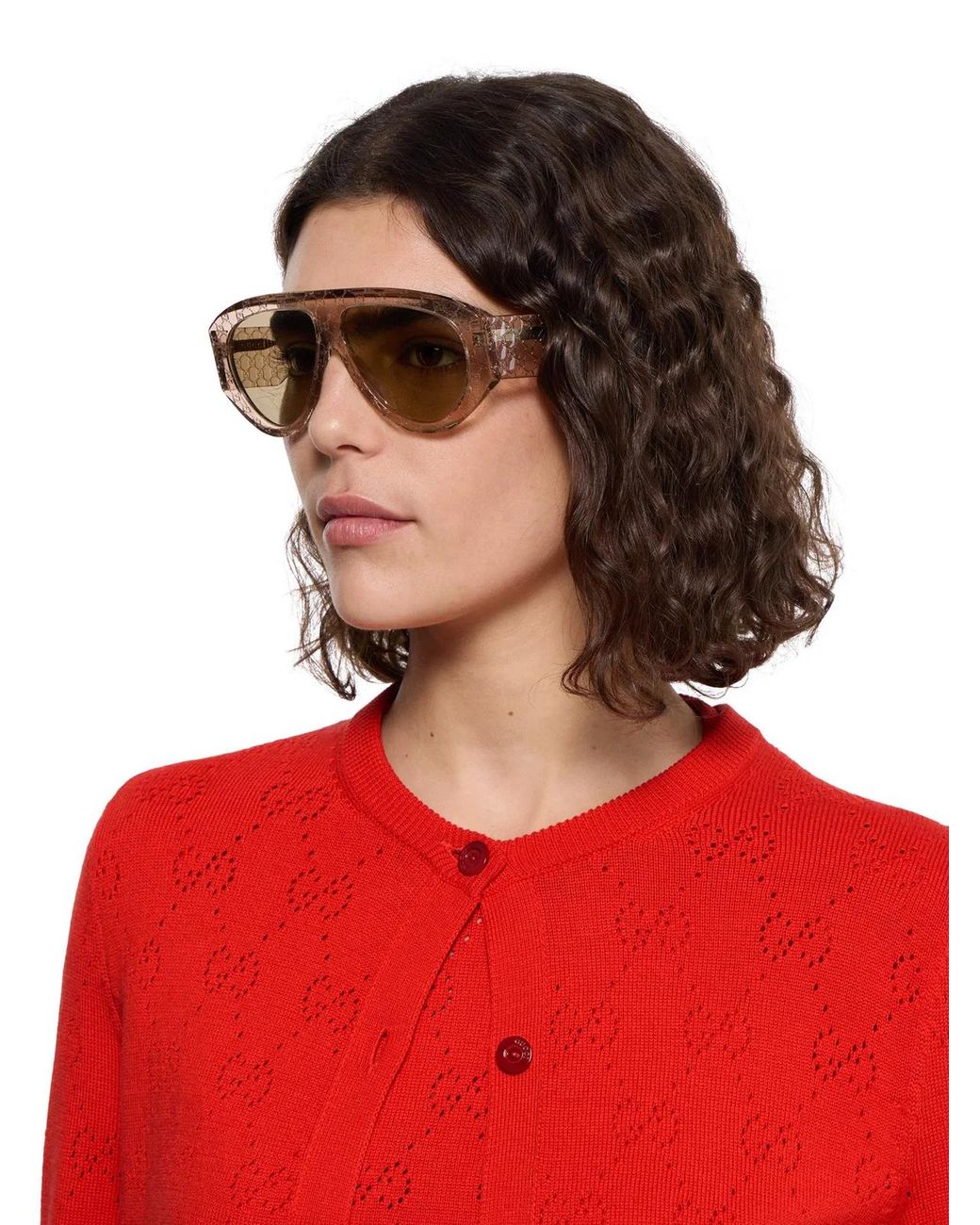 Gucci Natural Mask Frame Sunglasses