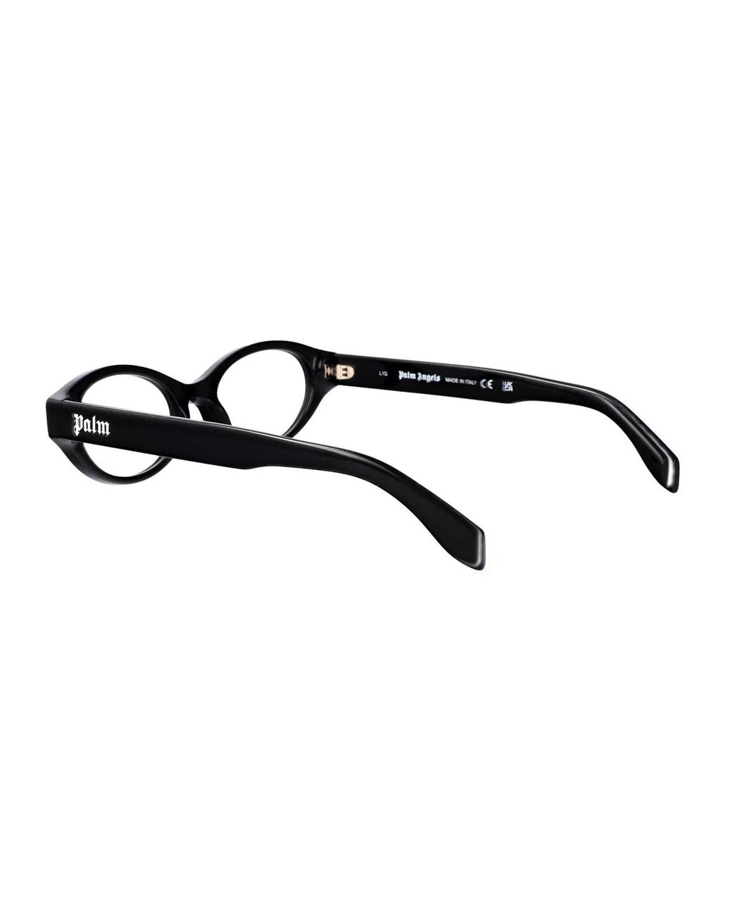 Palm Angels Black Shiny Acetate Glasses