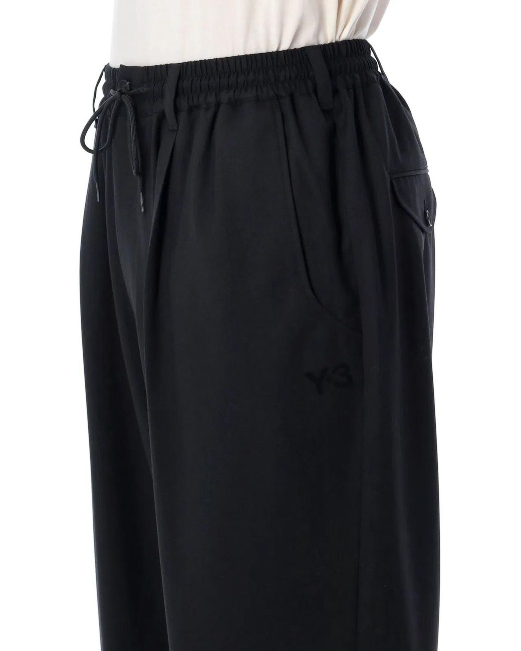 Y-3 Black Wool Blend Joggers