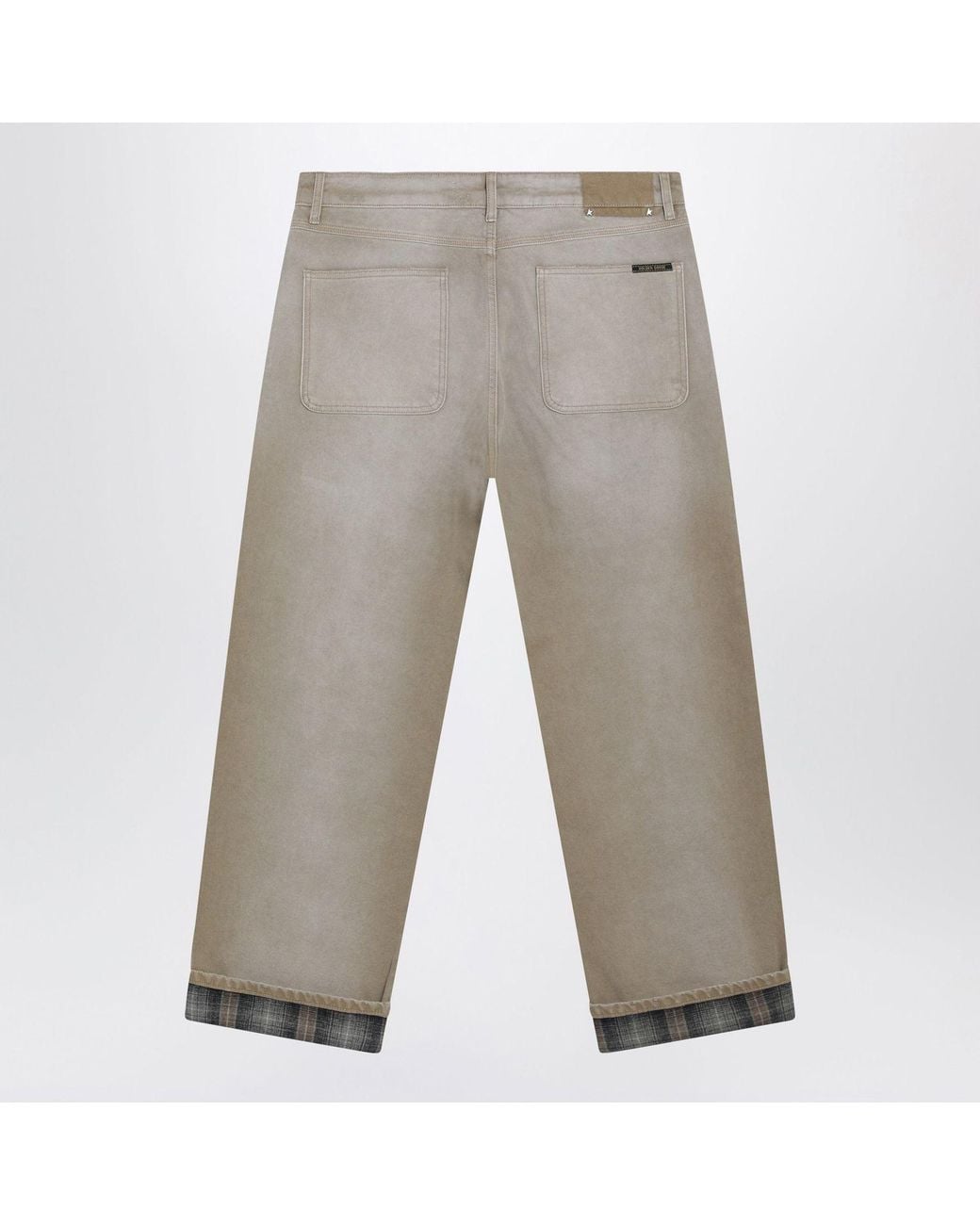 Golden Goose Deluxe Brand Gray Dégradéeffect Cotton Painter Trousers for men