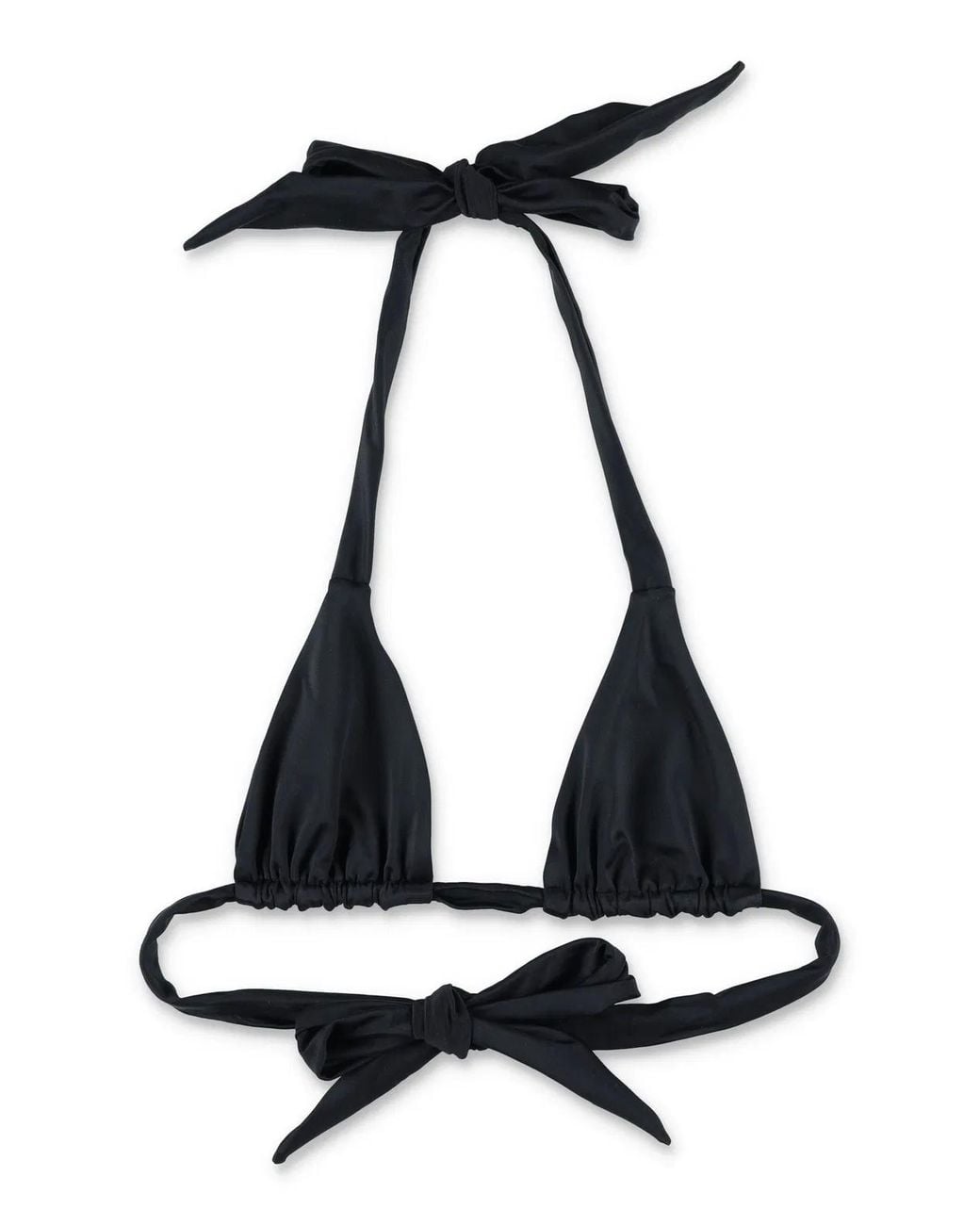 Let's Swim Black Let's Swim Triangle Bikini Top