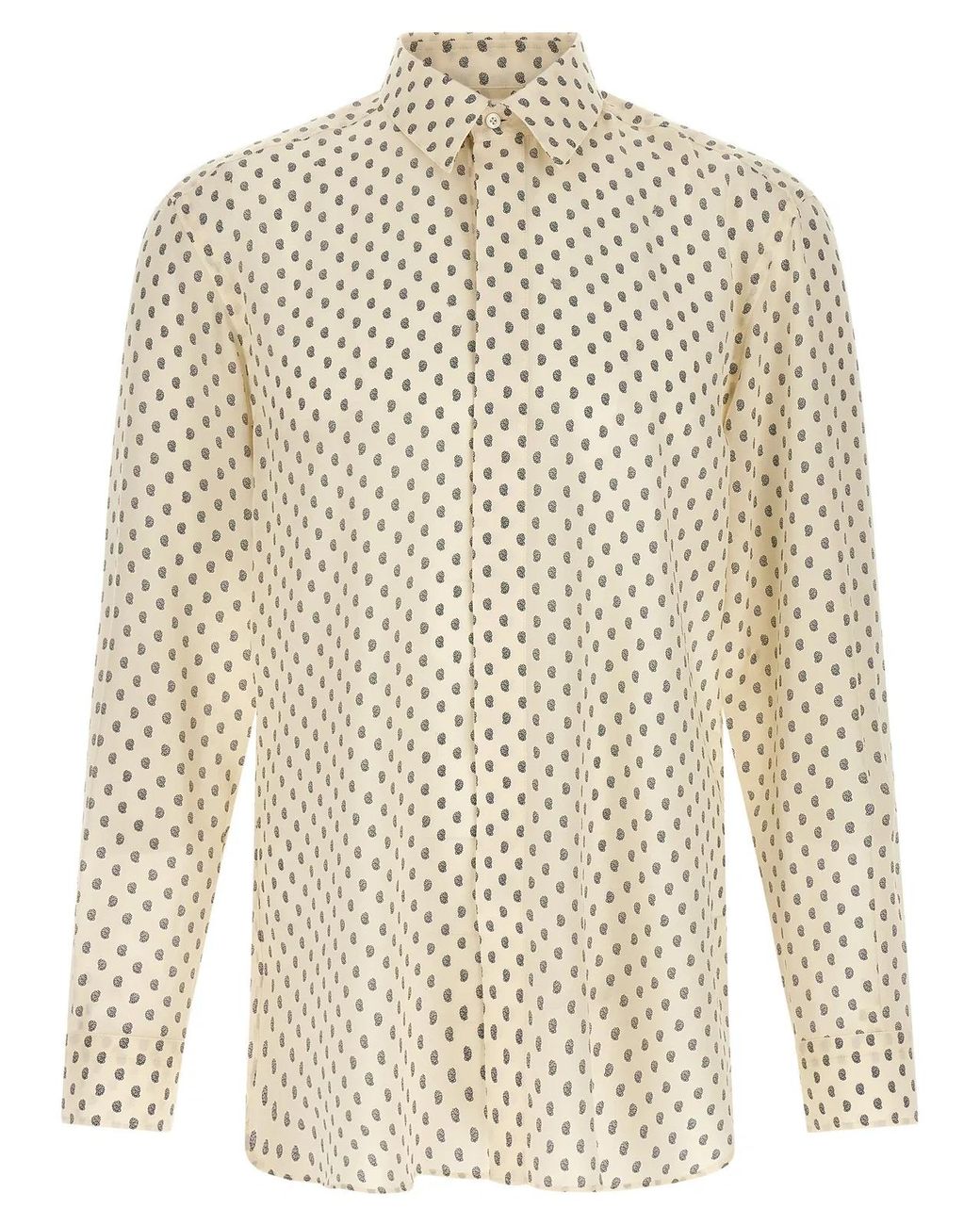 Tom Ford White Paisley Print Shirt for men