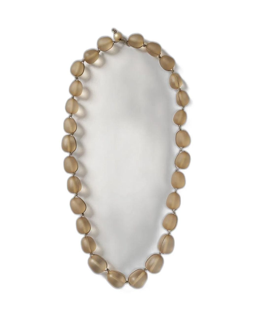 Emporio Armani Gray Necklace With Resin Beads