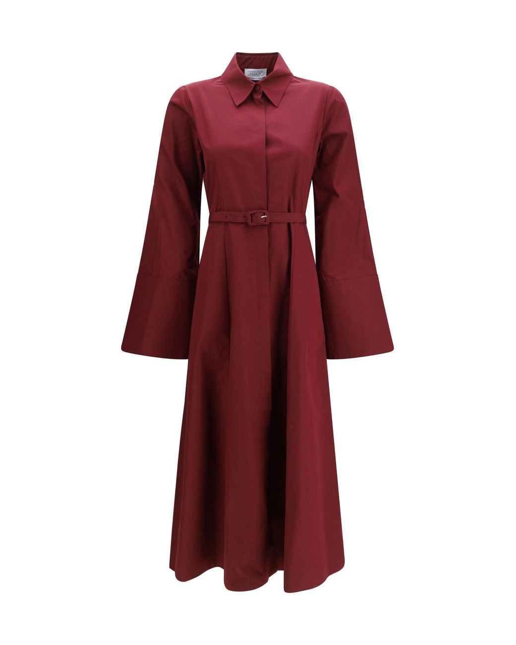 Gabriela Hearst Red Maxi Shirtdress Carmina