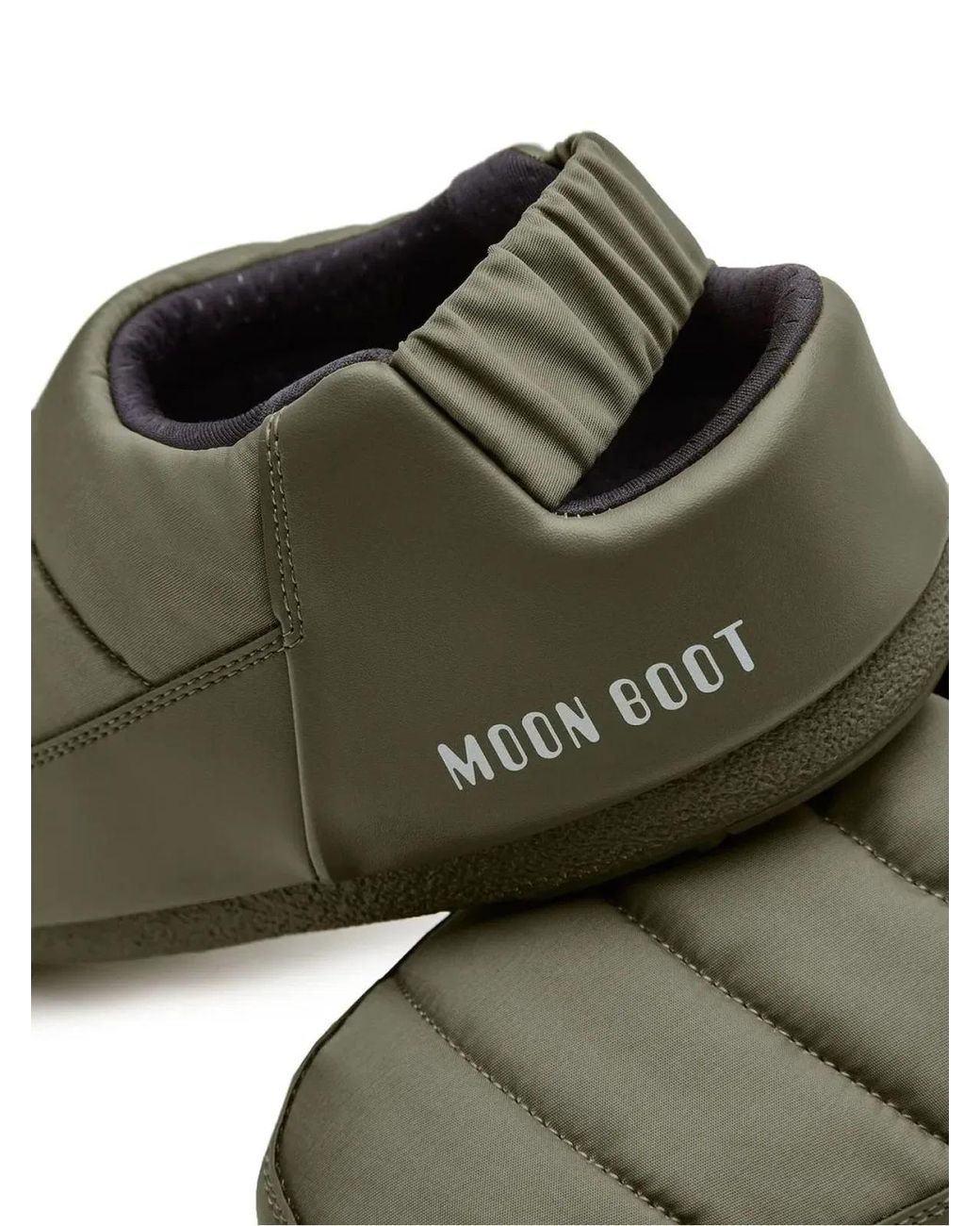 Moon Boot Green Evolution Logo Mules Sandals for men
