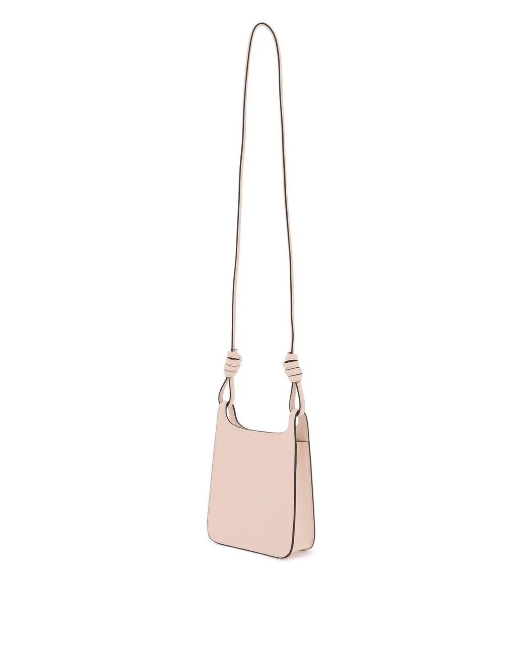 MCM Pink Mini Grainy Leather Hobo Handbag