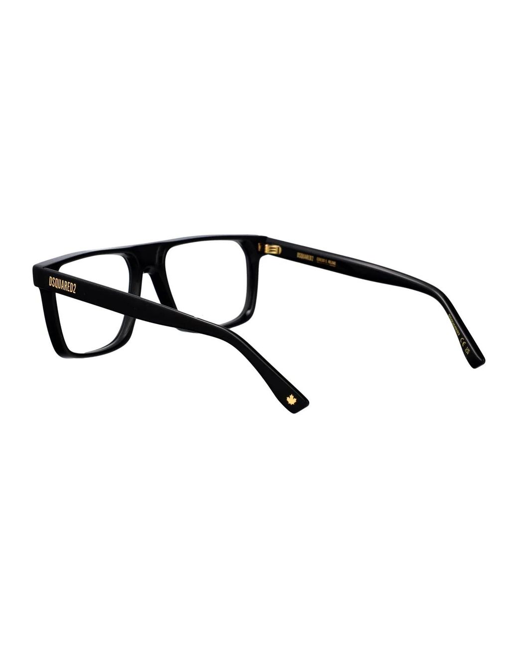 DSquared² Black Acetate Glasses for men