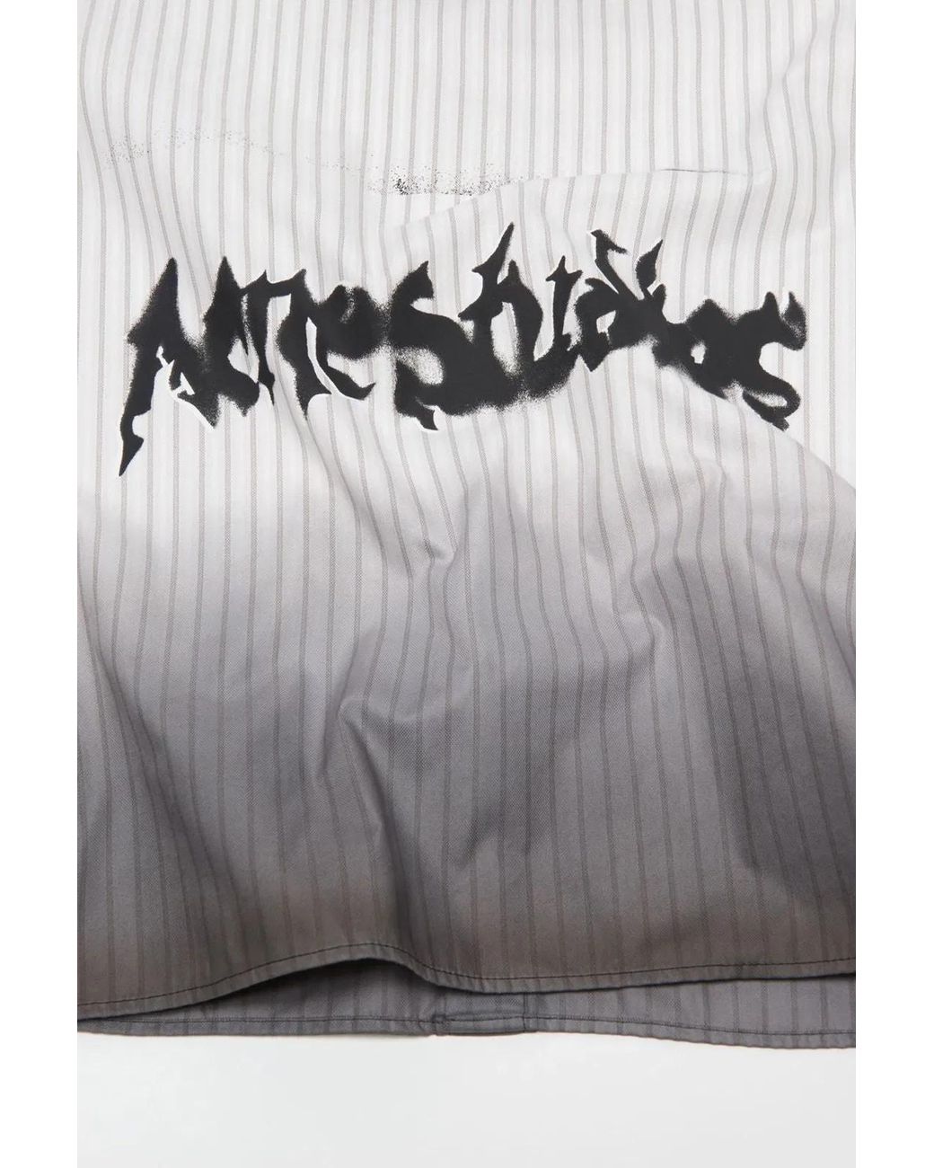 Acne White Dip-Dye Midi Summer Shirt for men