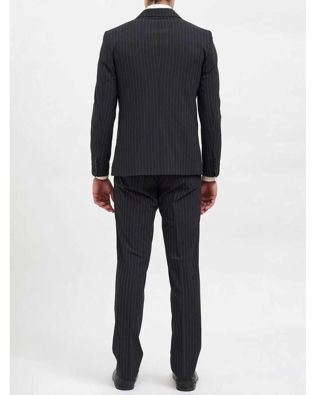Daniele Alessandrini Black Single-Breasted Suit for men