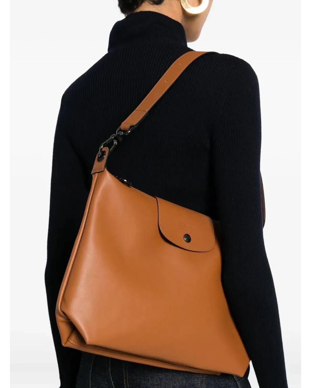Longchamp Brown Borsa Hobo Le Pliage Xtra
