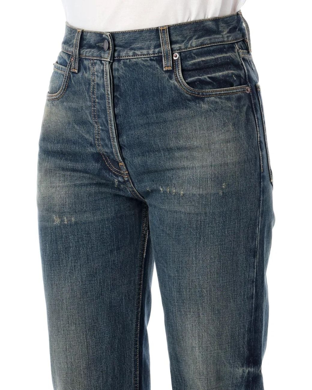 Prada Blue Cotton Pants